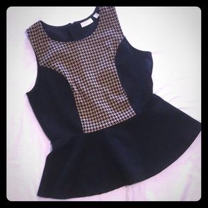 Peplum Sleeveless Top